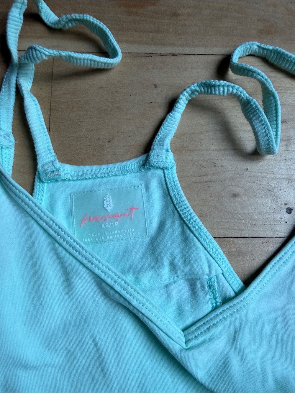 Free People Mint Green Lightweight Jumpsuit - Picture 2 of 2